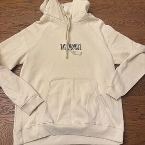 Taylor Swift The Eras Tour Cream Tour Hoodie Never Worn Official Merch